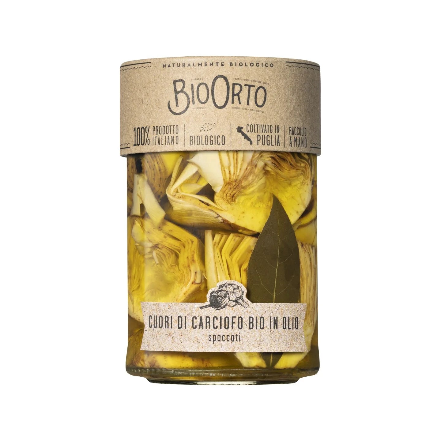 Bio Orto Organic Artichoke Hearts in Extra Virgin Olive Oil 350g | Il Fattore