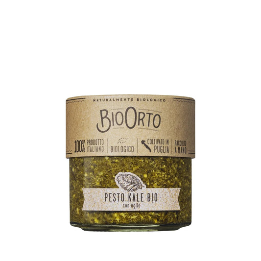 Bio Orto Organic Kale Pesto with Garlic 180g | Il Fattore