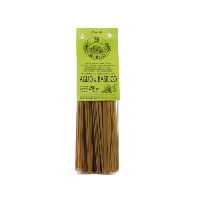 Pastificio Morelli Garlic & Basil Linguine 250g | Il Fattore