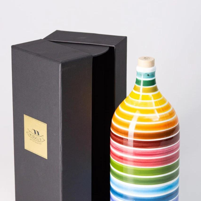 Frantoio Muraglia Extra Virgin Olive Oil in Rainbow Terracotta Magnum Bottle 1.5lt | Il Fattore
