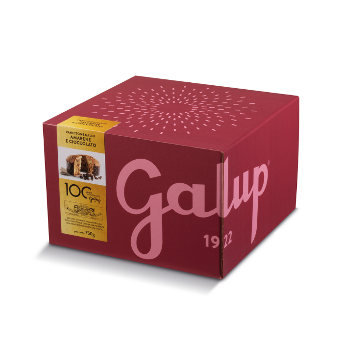 Galup Chocolate & Black Cherry Panettone 750g | Il Fattore